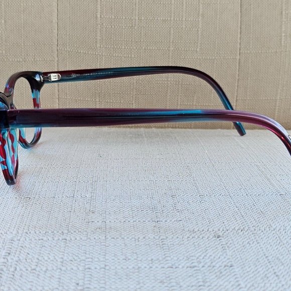 handmade Tom Davies Eyeglasses Frame Red/Blue Tone Unisex Glasses Frame 51[]116 - Picture 8 of 12